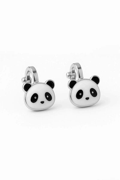 MakeWell Clip on Kids Earring with Panda Design for Kids Without Ear Hole