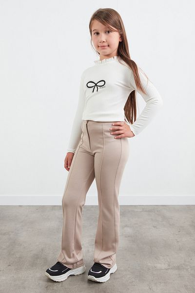 Fulla Moda Buttoned Grass Flare Girl's Trousers