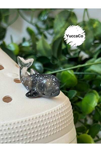 Crocs Karanlıkta Parlayan Balina 3D Terlik Süsü/Üç Boyutlu Balinalı Terlik Ch...