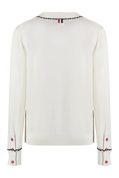 THOM BROWNE Thom Browne Cardigan In Silk And Cotton