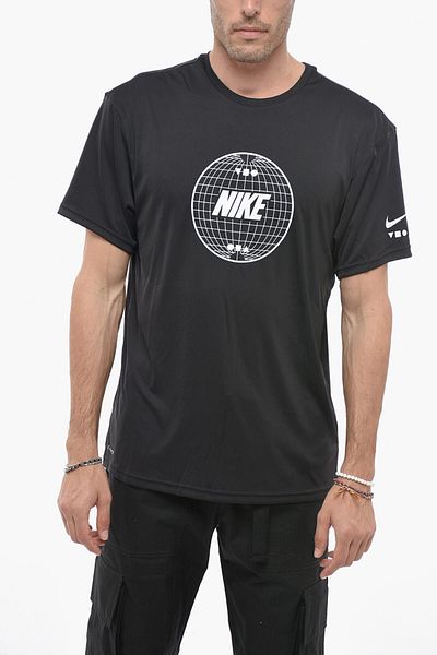 Nike Swim Crew Neck Dri-Fit T-Shirt With Printed Logo