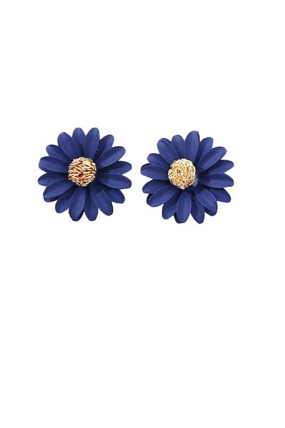 OEM Women's earrings, blue flower