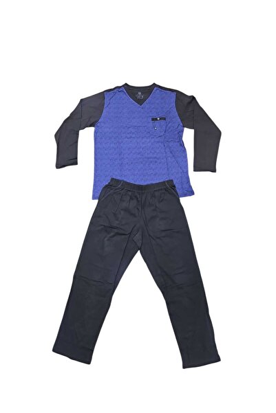 Dika v yaka erkek pijama takımı