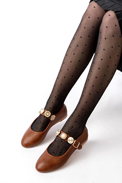 Genel Markalar İNF-6363 Taba Baret Tokalı Günlük Ayakkabı