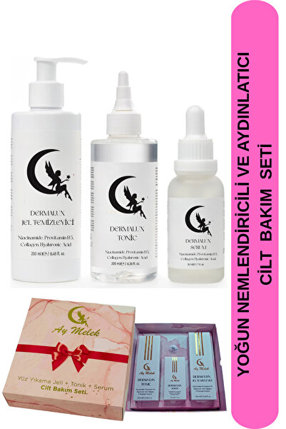 AYMELEK Yoğun Nemlendiricili Siyah Nokta Ve Leke Karşıtı Üçlü Cilt Bakım Seti...