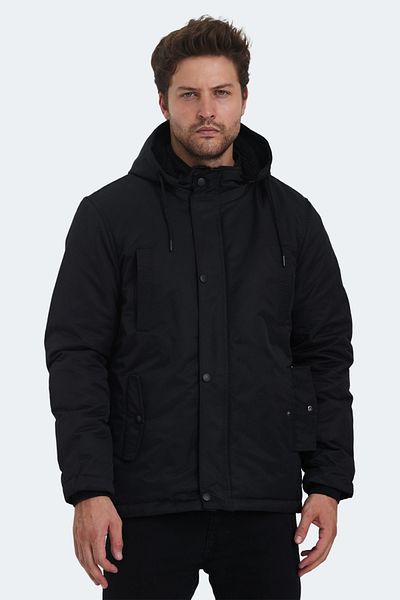 Slazenger Halle Print Men's Coat & Coat Black