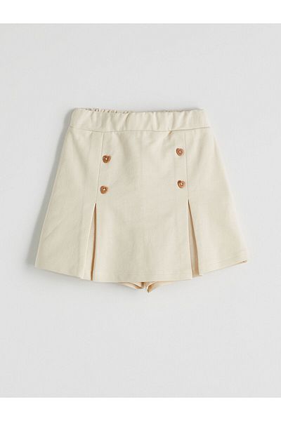 LC Waikiki Basic Cotton Girl's Shorts Skirt