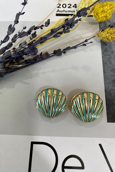 İthal 1522 Imported Oyster Earring
