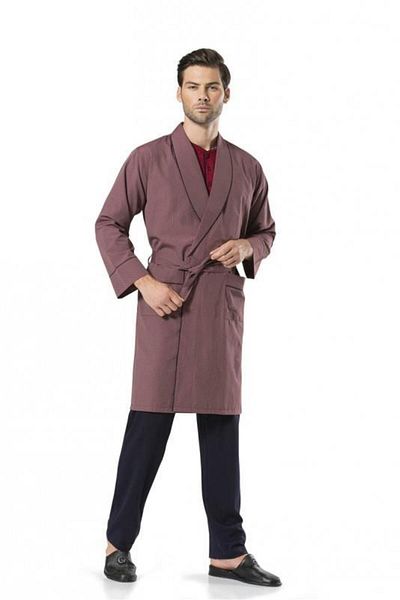 Pierre Cardin 5-Piece Robdöşambırlı Long & Short Sleeve Shorts Long Pajama Set Special Boxed Groom Dowry Set