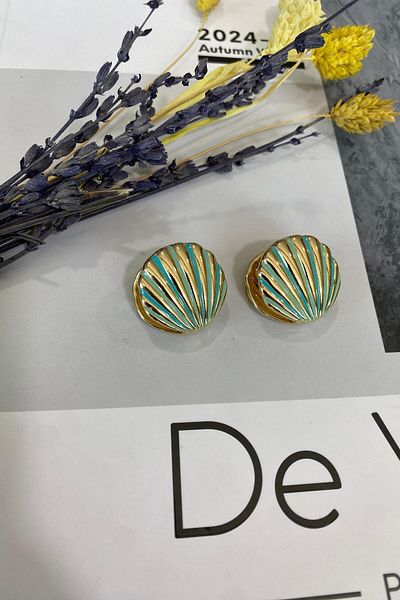 İthal 1522 Imported Oyster Earring
