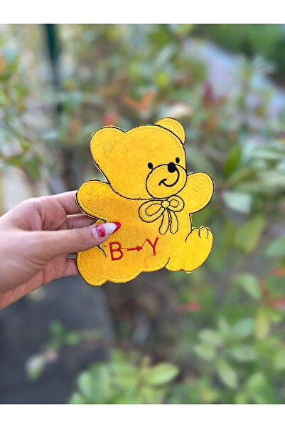 Gönülden Tasarım ACCESORIUM DE CUCEREȚĂ AURĂ DE URȘĂ 14X12 CM Galben