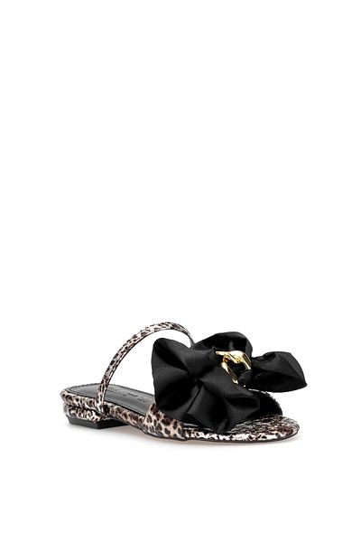 Ayakkabı Fuarı Elite Pm230 K202-1 Women's Flat Slippers Leopard
