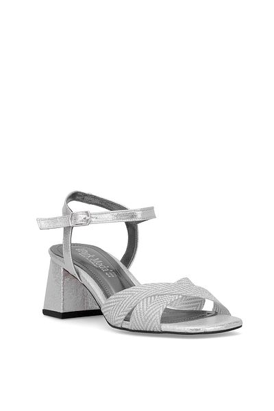 Ayakkabı Fuarı Elit Pm08 K1002 Women's Classic Heeled Shoes Silver