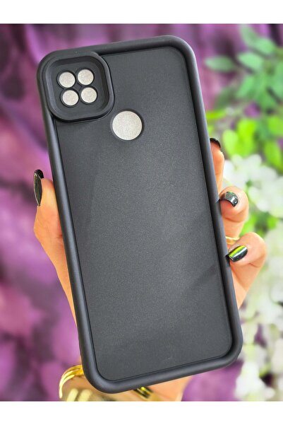 Magic Ring Xiaomi Redmi 9C Uyumlu Darbe Korumalı Köşe Destekli Mat Siyah Kılıf