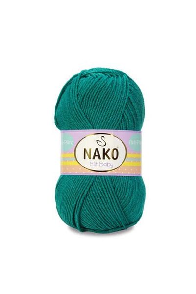 NAKO Elite Baby Anti-Pilling Hand Knitting Yarn Baby Wool Non-Pilling Baby Wool 10327 Petrol