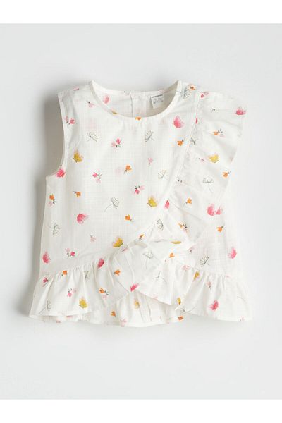 LC Waikiki Floral Girl's Blouse and Shorts 2 Pcs