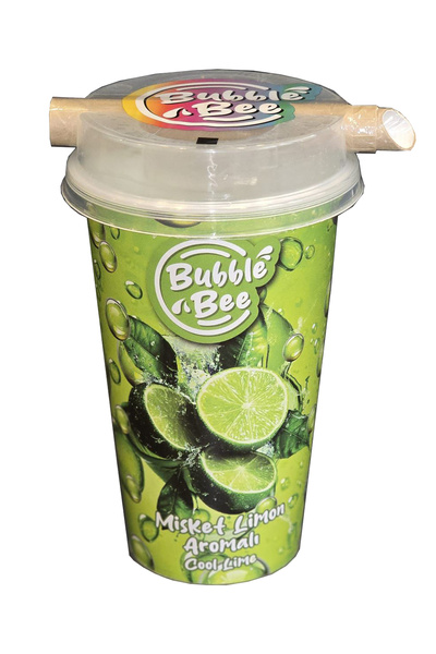 ÖMÜR BOZA BUBBLE BEE MİSKET LİMONU AROMALI İÇECEK 350 ML - 8 ADET