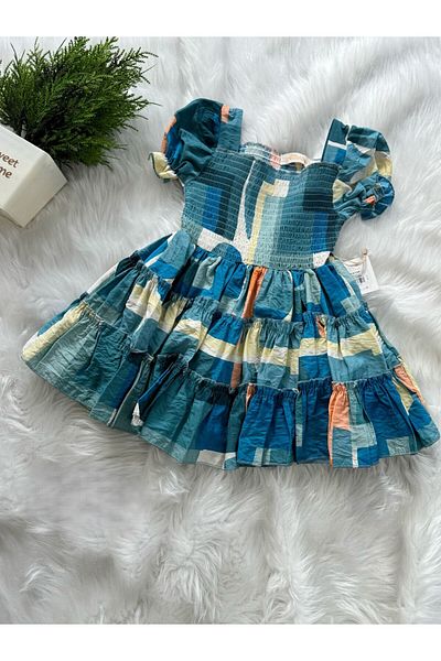 Bulut Baby Girl's Patterned Ruffle Summer Dress