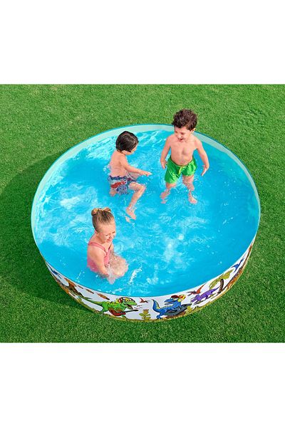 BESTWAY Piscina cu perete rigid, Bestway, 1.83 x 0.38 m, perete PVC, podea de vinil
