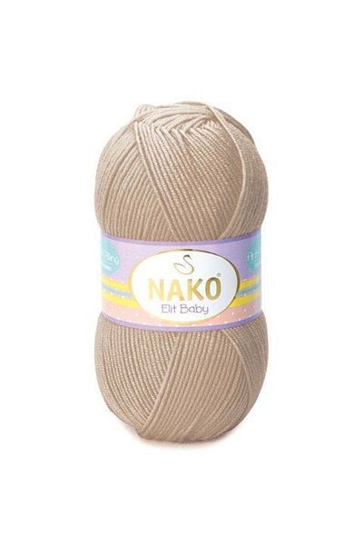 NAKO Elit Baby Anti-pilling Χειροποίητο Νήμα Μωρού Μαλλί Χωρίς Πουπουλένια Bebe Wool 6792 Δέρμα
