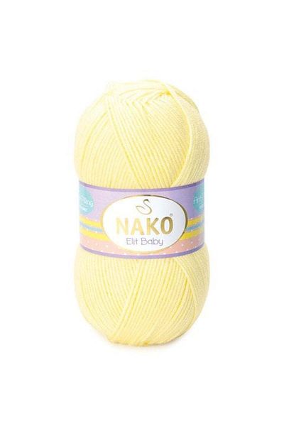 NAKO Elite Baby Anti-Pilling Hand Knitting Yarn Baby Wool Non-Pilling Baby Wool 3664 Lemon