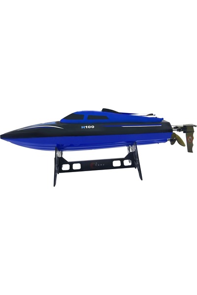 TRUST STORE H100 RC Hız teknesi su geçirmez yüksek hızlı 35 CM Mavi RENK