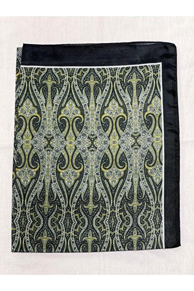 Shawl Passion شال قطن بنمط ريترو باللون الأزرق الداكن