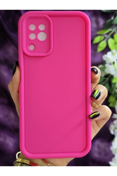 Magic Ring Huawei P40 Lite Uyumlu Darbe Korumalı Köşe Destekli Mat Fuşya Kılıf