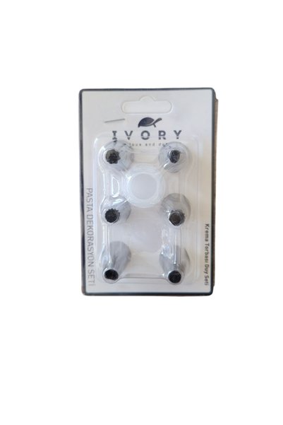 VAN VLECK 8 Piece Cream Bag Nozzle Set – 6 Different Shaped Nozzles and 2 Connecting Heads, Cake Decorating Apparatus