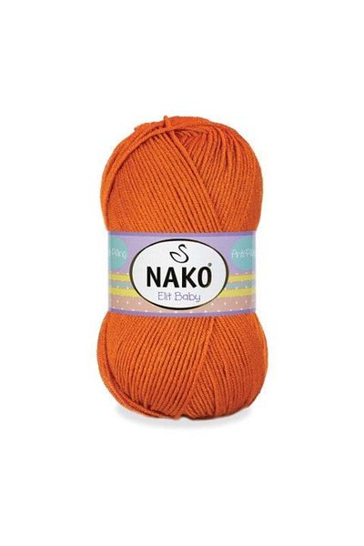 NAKO Elit Baby Anti-pilling Χειροποίητο Νήμα Βρεφικών Πλεκτών Υφασμάτων Μωρουδίστικο Μαλλί Χωρίς Πυκνώσεις 3411 Καφέ
