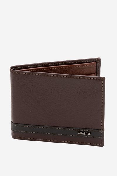 Grande Gd 708 Real Leather Men's Wallet Brown/Tan