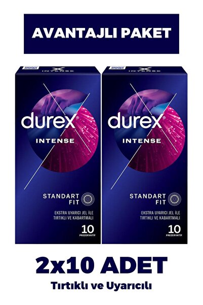 Durex Intense Prezervatif 10'lu 2 Adet
