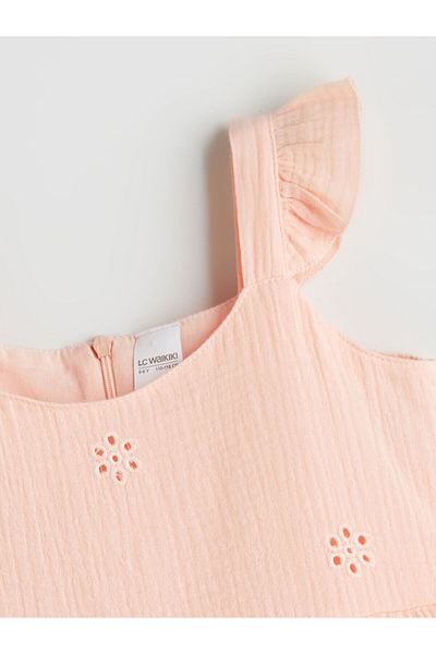 LC Waikiki Flower Embroidered Girl's Dress
