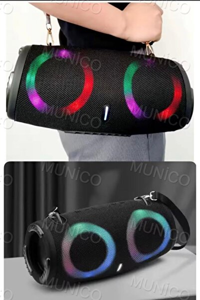 Munico Su Geçirmez Bluetooth Hoparlör Duş RGB Işıkları ile 100W Yüksek Güçlü ...