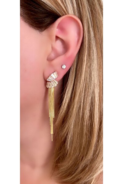 Store Diva Charm Auro Işıltısı Gold Küpe