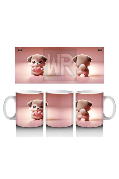 DERWARDEIN Cute Mini Dog Mug That Makes Children Love Milk