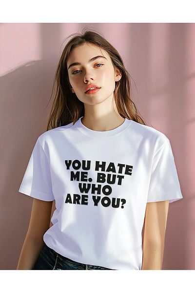 YEACHY Unisex Hate ME εμπριμέ μπλουζάκι