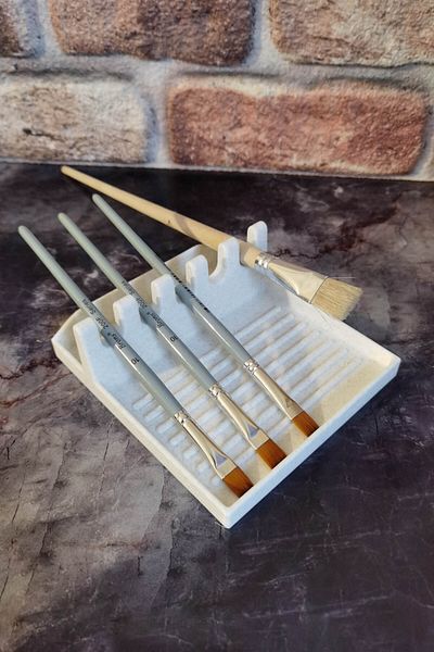expres hediye Oil Watercolor Acrylic Brush Stand Palette / Stand for Painting Brush / Brush Holder