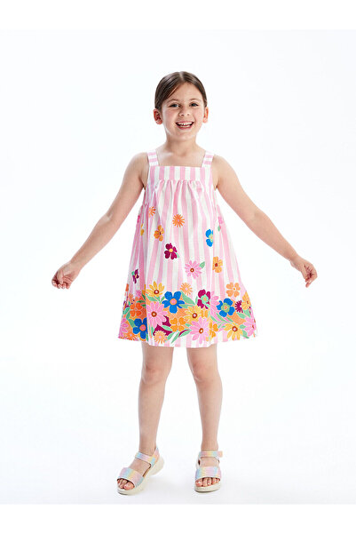 LC Waikiki LCW dečija haljina sa cvetnim uzorkom za devojčice Lan