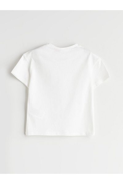 LC Waikiki Tricou pentru fetiță cu imprimeu Barbie cu gât crew