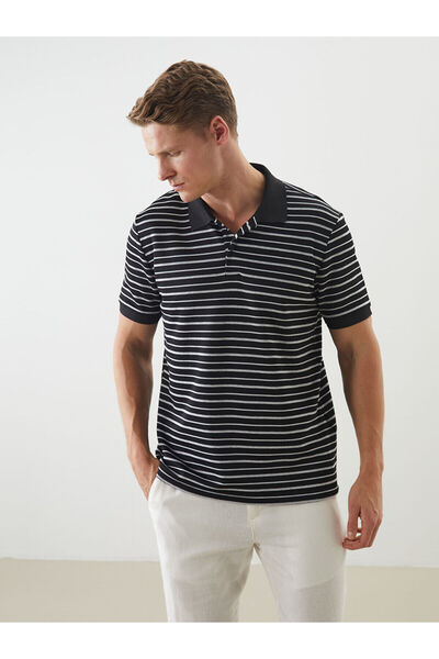 LC Waikiki Vizyon New Season Polo Neck Striped Men's T-Shirt