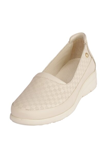 Mammamia D25YA-3240 Hakiki Deri Ortopedik Taban Dolgu Topuk Günlük Ayakkabı