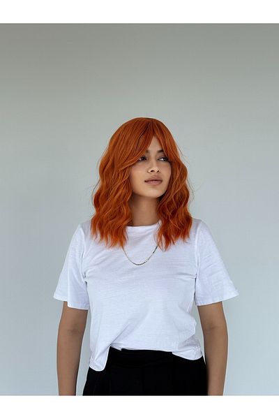 Fenomen Peruk Short Copper Wavy Short Vip Wig