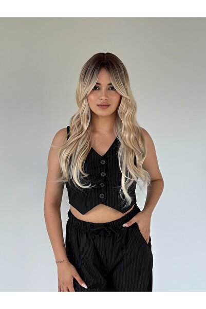 Fenomen Peruk Röfleli En Özel Uzun Perçemli Dalgalı Peruk