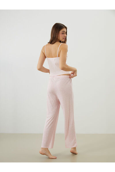 LC Waikiki Özmarka Νέα Σεζόν Γυναικεία Πιτζάμα Σετ Πουά τεμαχίων με ελαστική ...