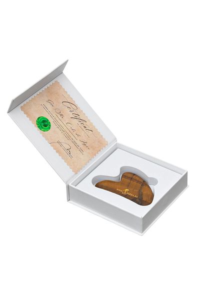 XTERRA | GUA SHA | PAIN RELIEF MASSAGE STONE | TIGER EYE CRYSTAL