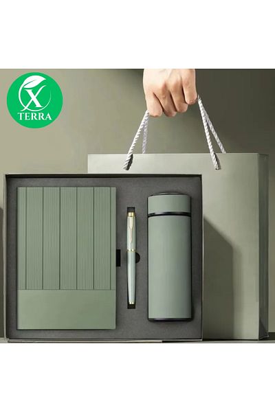 XTERRA XTERRA GIFT SET | DIARY, PEN AND THERMOS MUG | PALM GREEN