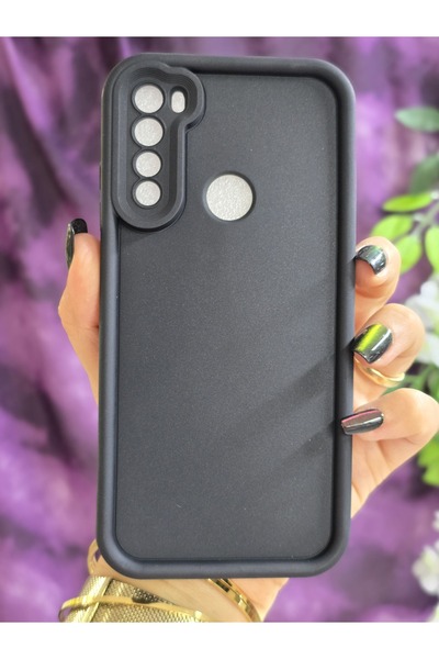 Magic Ring Xiaomi Redmi Note 8 Uyumlu Darbe Korumalı Köşe Destekli Mat Siyah ...