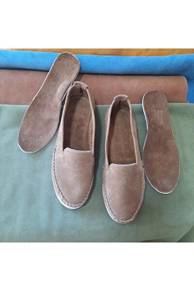 KAPAR حذاء روك باليه مصنوع من جلد نوبوك أصلي 100%