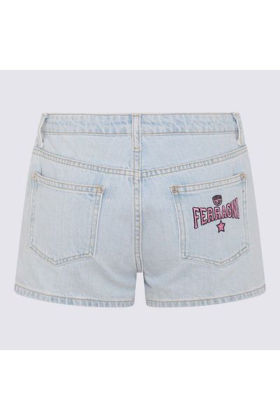 CHIARA FERRAGNI Chiara Ferragni Indigo Denim Shorts